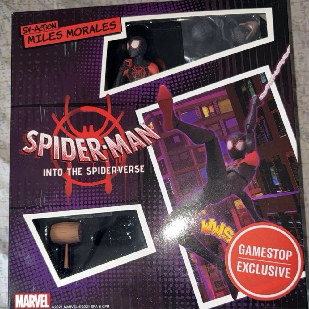 Marvel Miles Morales Spider-Verse Figure - Black and Red